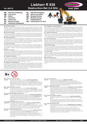 Jamara Liebherr R 936 Destruction-Set 2,4 GHz Gebrauchsanleitung