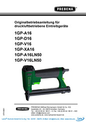 Prebena 1GP-V16LN50 Originalbetriebsanleitung