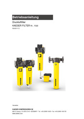 KAESER KOMPRESSOREN F320 Betriebsanleitung