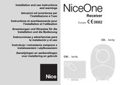 Nice NiceOne OXI8 Anweisungen Und Hinweise Für Die Installation Und Die Bedienung