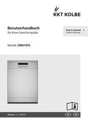 Kkt Kolbe DW615FS Benutzerhandbuch