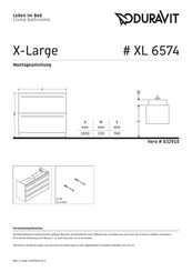 Duravit X-Large XL 6574 Montageanleitung