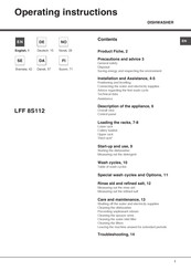 Hotpoint Ariston LFF 8S112 Bedienungsanleitung