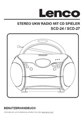 LENCO SCD-27 Benutzerhandbuch