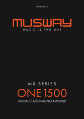 Musway ONE1500 Bedienungsanleitung