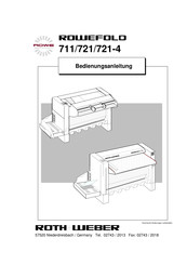 Rowe ROWEFOLD 721-4 Bedienungsanleitung