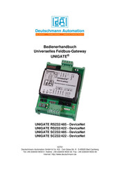 DEUTSCHMANN AUTOMATION UNIGATE SC232/422 - ProfibusDP Bedienerhandbuch