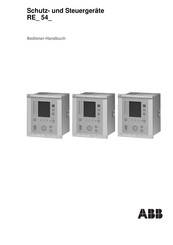 ABB REF 54 Serie Bedienerhandbuch