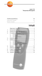 testo 110 Bedienungsanleitung
