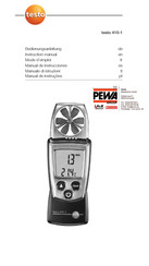 testo 410-1 Bedienungsanleitung
