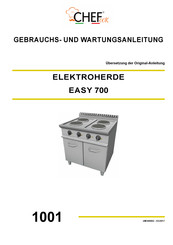 CHEFOOK EASY 700 Gebrauchs- Und Wartungsanleitung