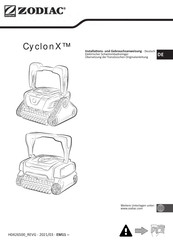 Zodiac CyclonX RX 4350 Installations- Und Gebrauchsanweisung