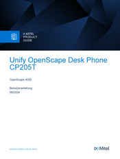 Mitel Unify OpenScape CP205T Benutzeranleitung