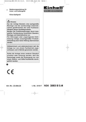 EINHELL New Generation NSK 3503 IS C+H Bedienungsanleitung