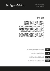 Kruger & Matz KM0265UHD-V2 Bedienungsanleitung