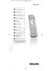 Philips SRU740NC/05 Bedienungsanleitung