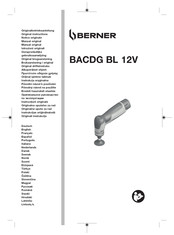 Berner BACDG BL 12V Originalbetriebsanleitung