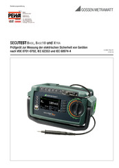 Gossen MetraWatt G-SEC-BA10 Bedienungsanleitung