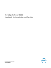 Dell Edge Gateway 3002 Handbuch Für Installation Und Betrieb