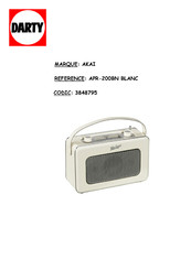 Akai APR200 Kurzanleitung