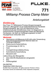 Fluke 771 Anleitungsblatt