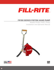 FILL-RITE FR151 Einbau- Und Betriebsanleitung