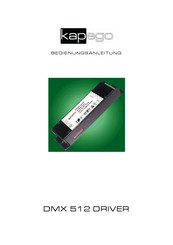 Kapego DMX 512 Driver 4 Bedienungsanleitung