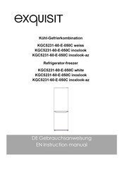 Exquisit KGC5231-60-E-050C Gebrauchsanweisung