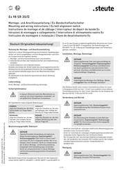 steute Ex 98 SR 3G/D Montage- Und Anschlussanleitung