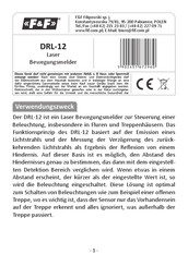F&F DRL-12-70 Bedienungsanleitung