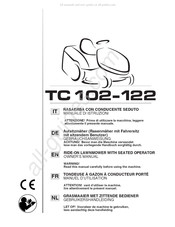 GGP ITALY TC 102-Serie Gebrauchsanweisung