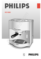 Philips Espresso gusto HD 5690/90 Bedienungsanleitung