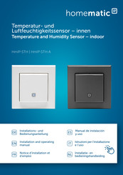 eQ-3 homematic IP HmIP-STH Installations- Und Bedienungsanleitung