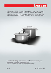Miele KM6080 Gebrauchs- Und Montageanweisung