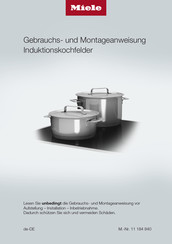 Miele KM 7677 FL Gebrauchs- Und Montageanweisung