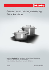 Miele KM 6520 FL Gebrauchs- Und Montageanweisung