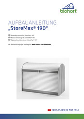 biohort StoreMax 190 Aufbauanleitung