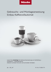 Miele CVA 7440 Gebrauchs- Und Montageanweisung
