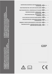 Lavor GBP Bedienungsanleitung