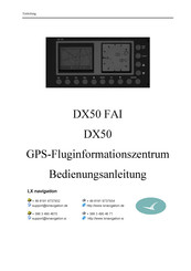 LX Navigation DX50 FAI Bedienungsanleitung