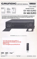 Grundig GV 466 EURO Servicehandbuch