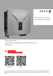 Kaco blueplanet 50.0 NX3 M5 Anwendungshinweis