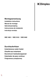 Dimplex DEE2102 Montageanweisung
