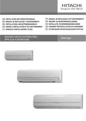 Hitachi RPK-1.0FSNH2M Installations- Und Betriebshandbuch