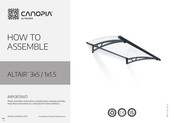 Palram CANOPIA ALTAIR 3x5 Bedienungsanleitung