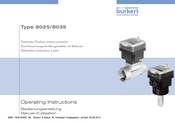 bürkert 8035 Bedienungsanleitung
