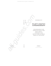 IWC Schaffhausen PILOT'S WATCH CHRONOGRAPH 3777 Bedienungsanleitung