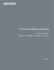 Asustor AS6804T Schnellinstallationsanleitung