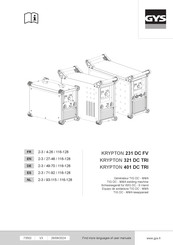 GYS KRYPTON 401 DC TR Betriebsanleitung