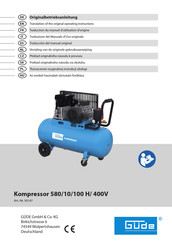 Gude 580/10/100 H/ 400V Originalbetriebsanleitung